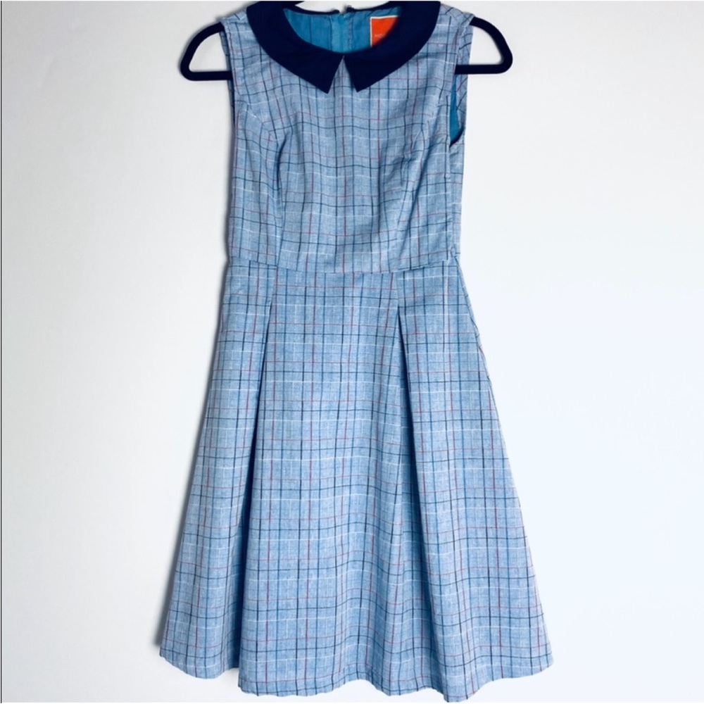 ModCloth Sleeveless Plaid Dress Size XS